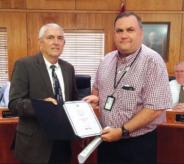 Larry Clark Recognized by Mayor Chesney